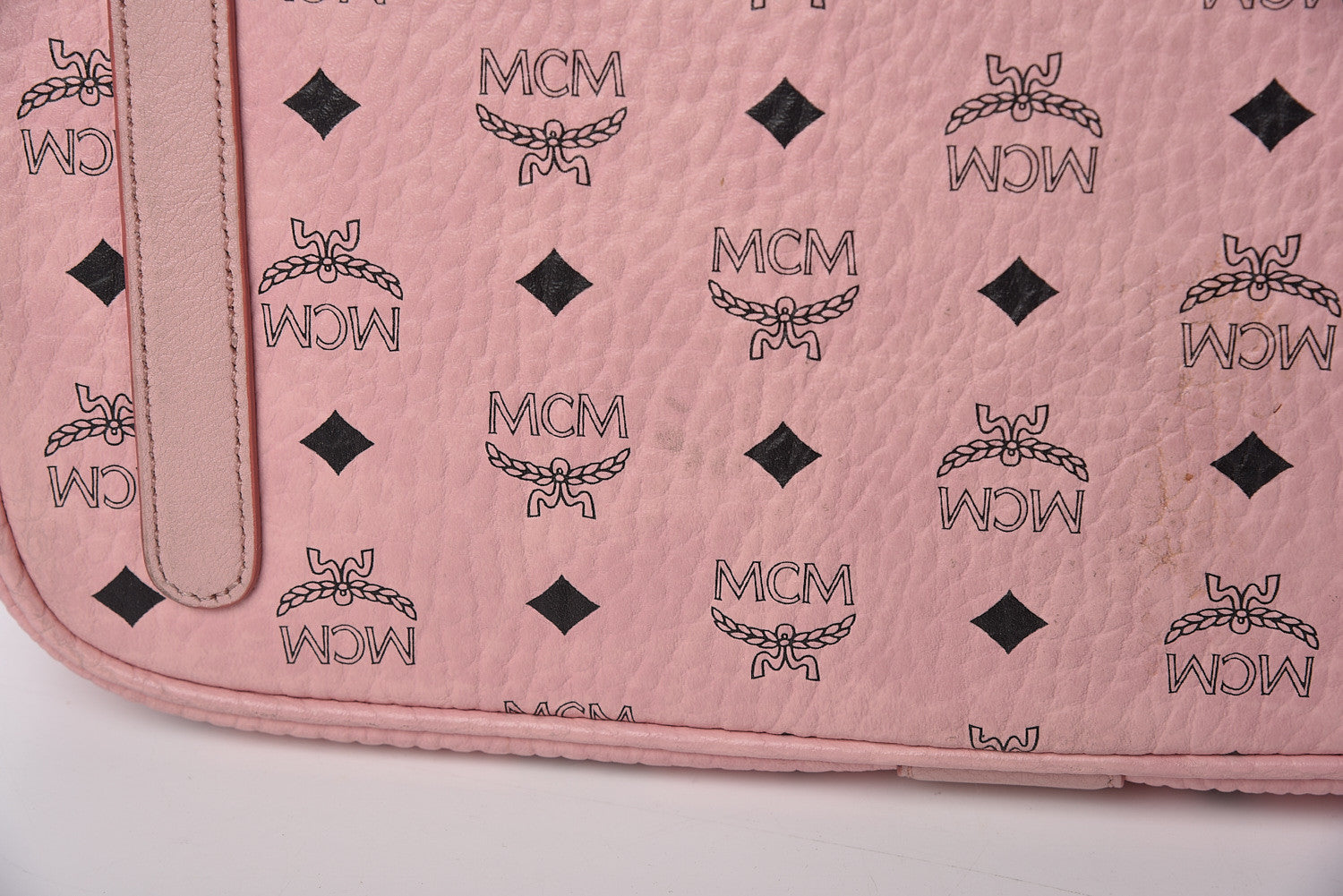 MCM Visetos Medium Liz Reversible Shopper Tote Soft Pink 12 of 21