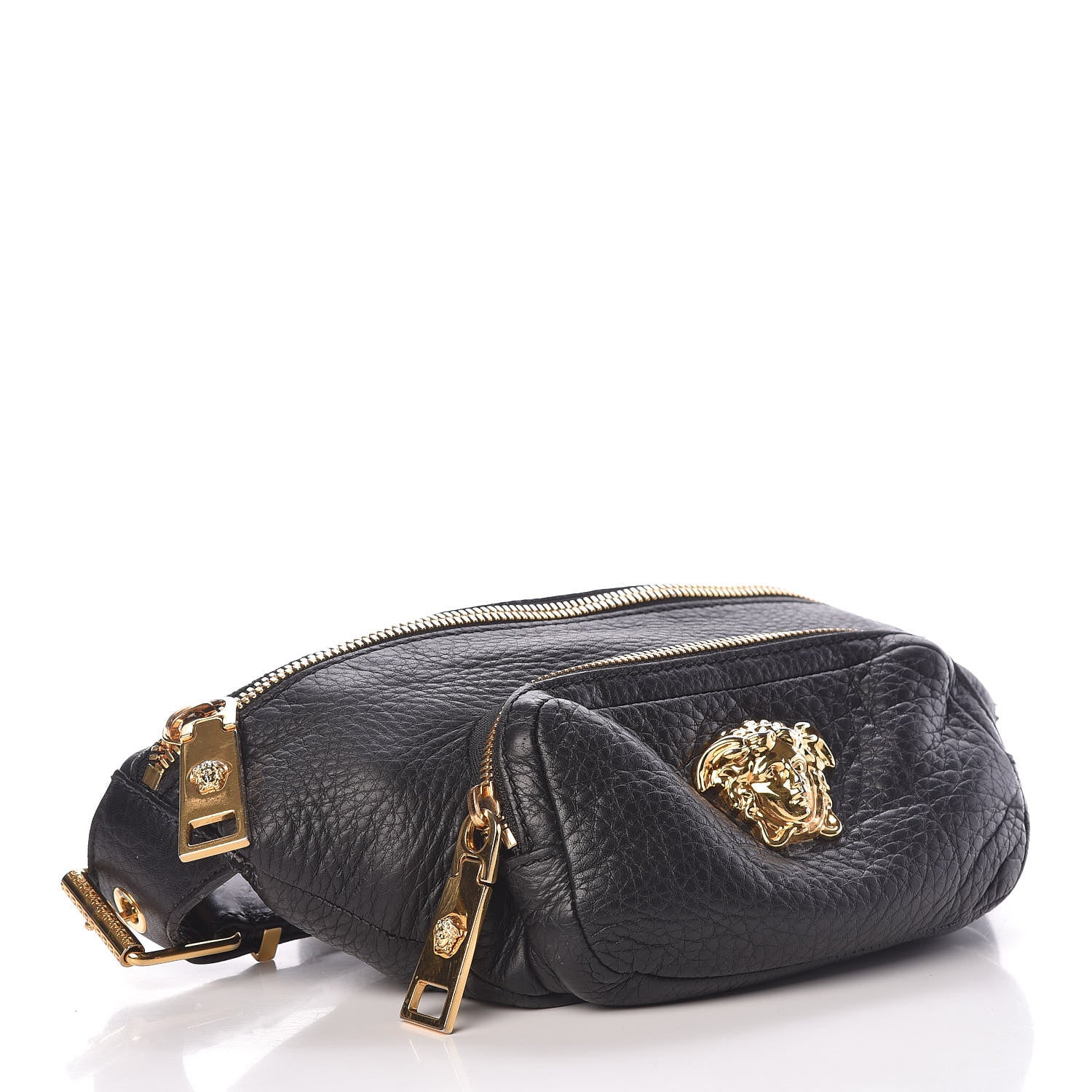 Versace Calfskin Palazzo Medusa Belt Bag Black 4 of 15