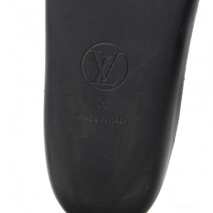 Louis Vuitton Monogram Sunbath Flat Mule Sandals 36 Black 9 of 10