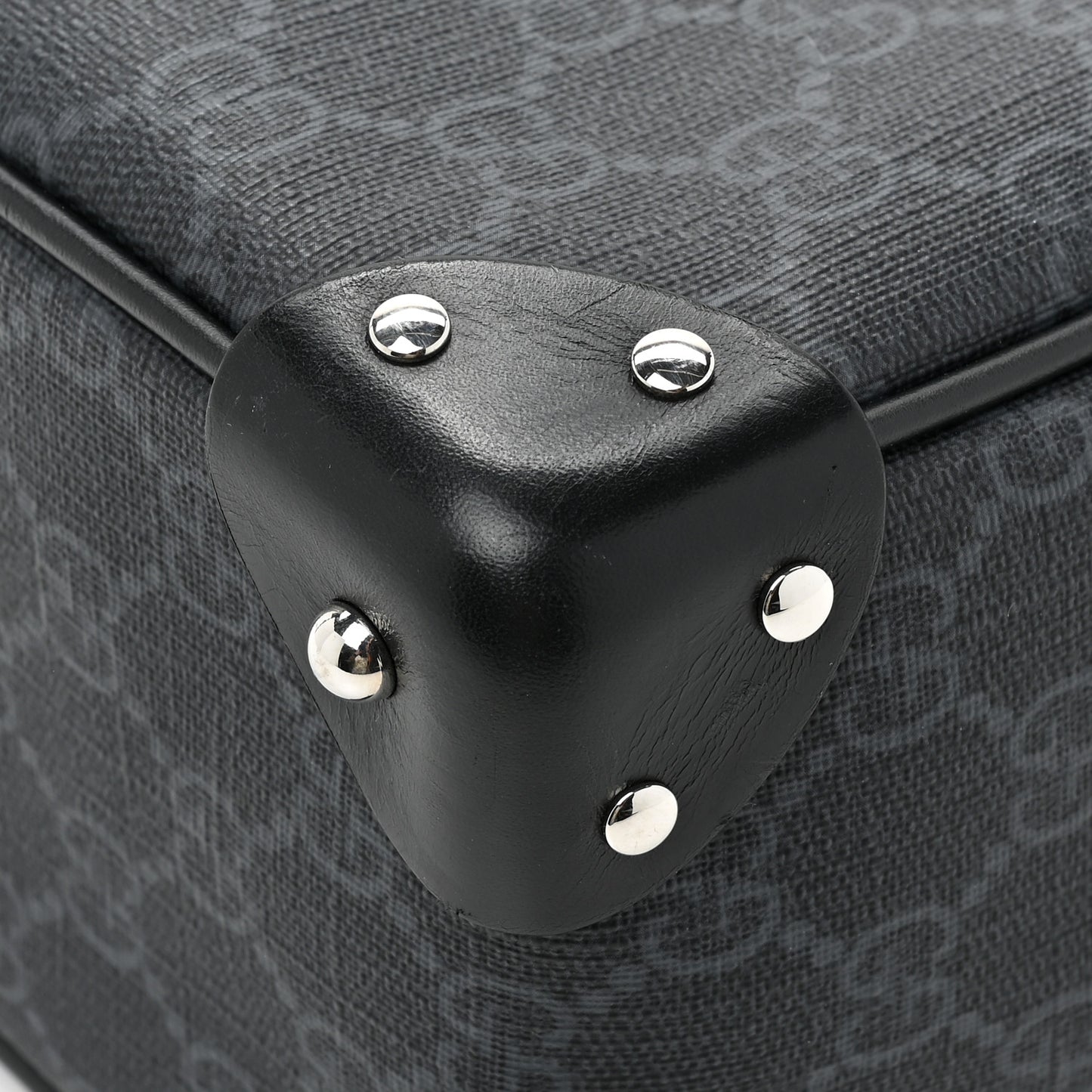 GG Supreme Monogram Selleria Calfskin Square Messenger Bag Black