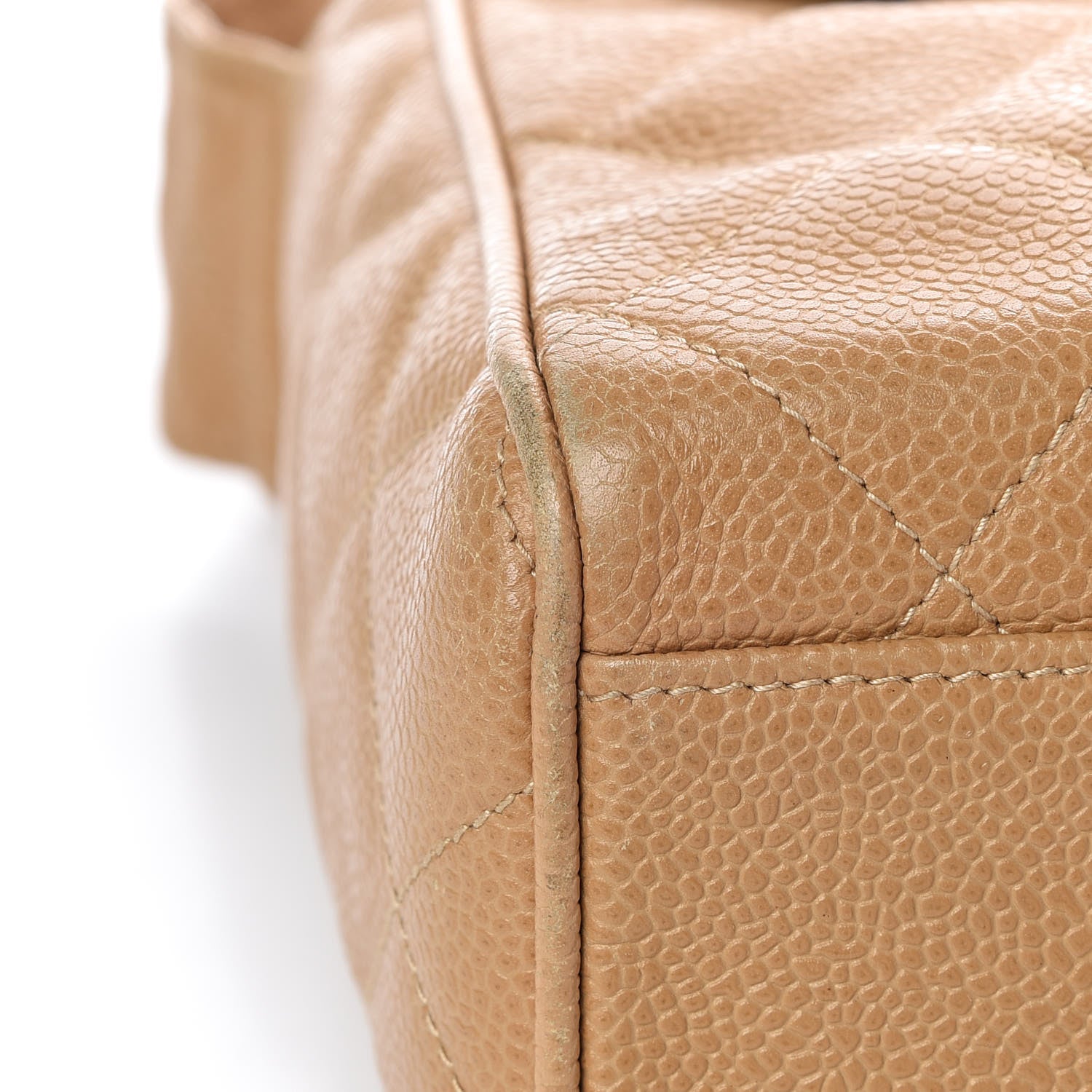 Chanel Caviar Quilted Flap Shoulder Bag Beige 10 of 13