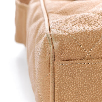 Chanel Caviar Quilted Flap Shoulder Bag Beige 10 of 13