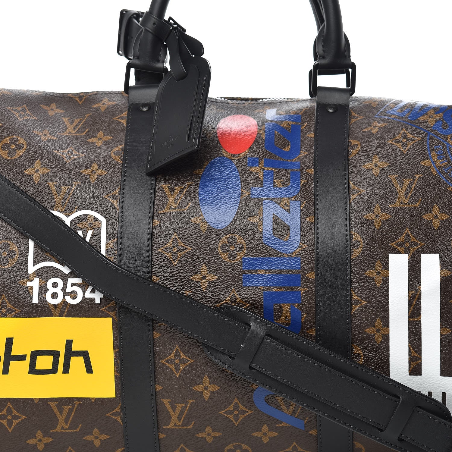Louis Vuitton Monogram Logo Keepall Bandouliere 50 Marron 9 of 9