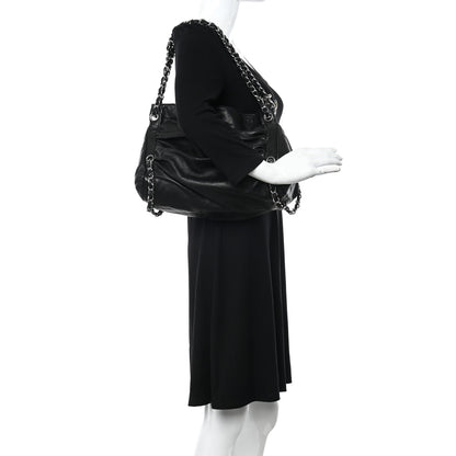 Chanel Lambskin Large Sharpei Shoulder Bag Black 2 of 11