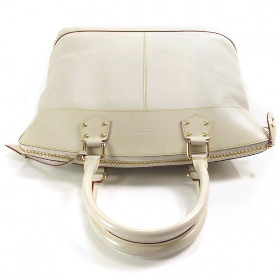 Louis Vuitton Suhali Lockit GM Handbag White 6 of 10