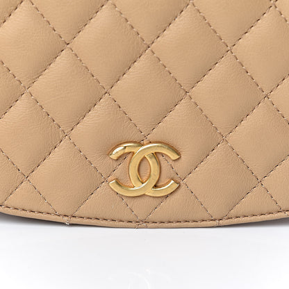 Chanel Calfskin Quilted Messenger Flap Beige 10 of 13