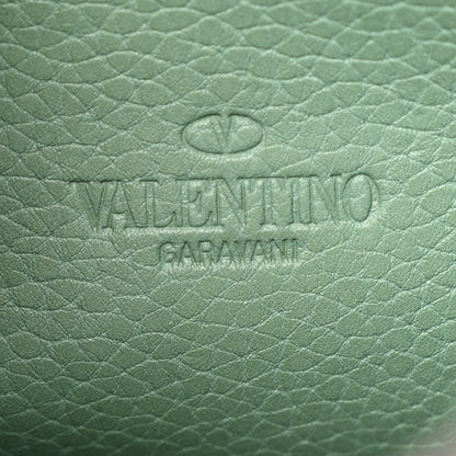 Valentino Garavani Pebbled Calfskin Medium Rockstud Flip Lock Crossbody Bag Light Green 6 of 16