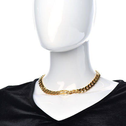 Christian Dior Metal Danseuse Etoile Chain Choker Necklace Gold 2 of 5