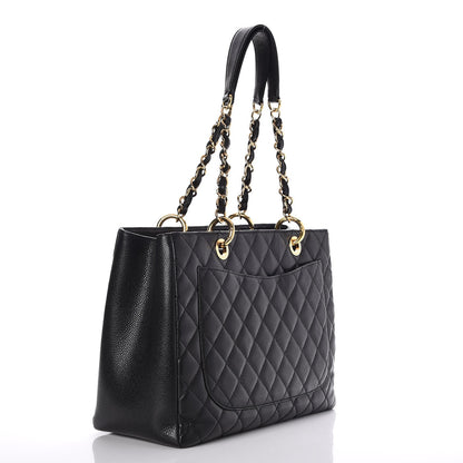 Chanel Caviar Quilted Grand Shopping Tote GST Black 3 of 8