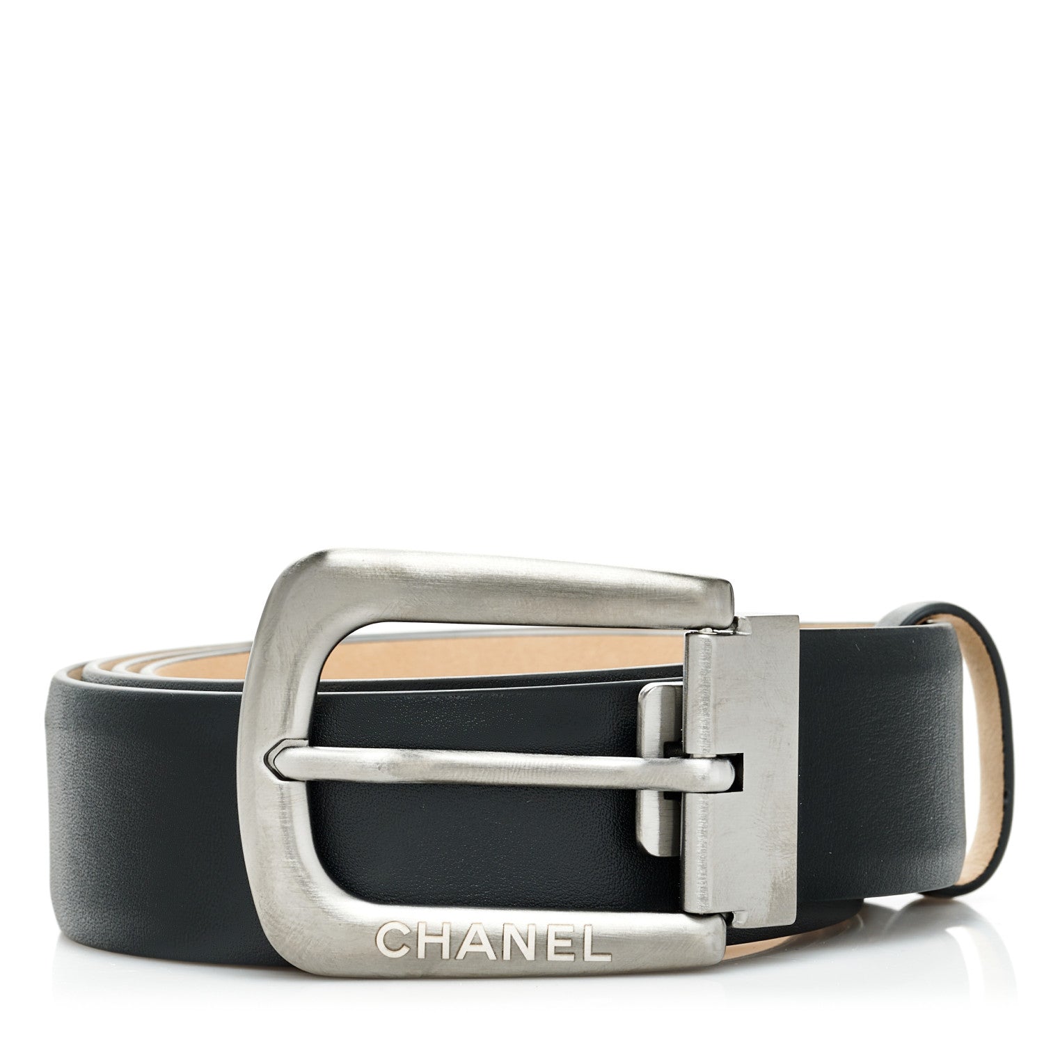 Chanel Calfskin Belt 95 38 Black 1 of 7