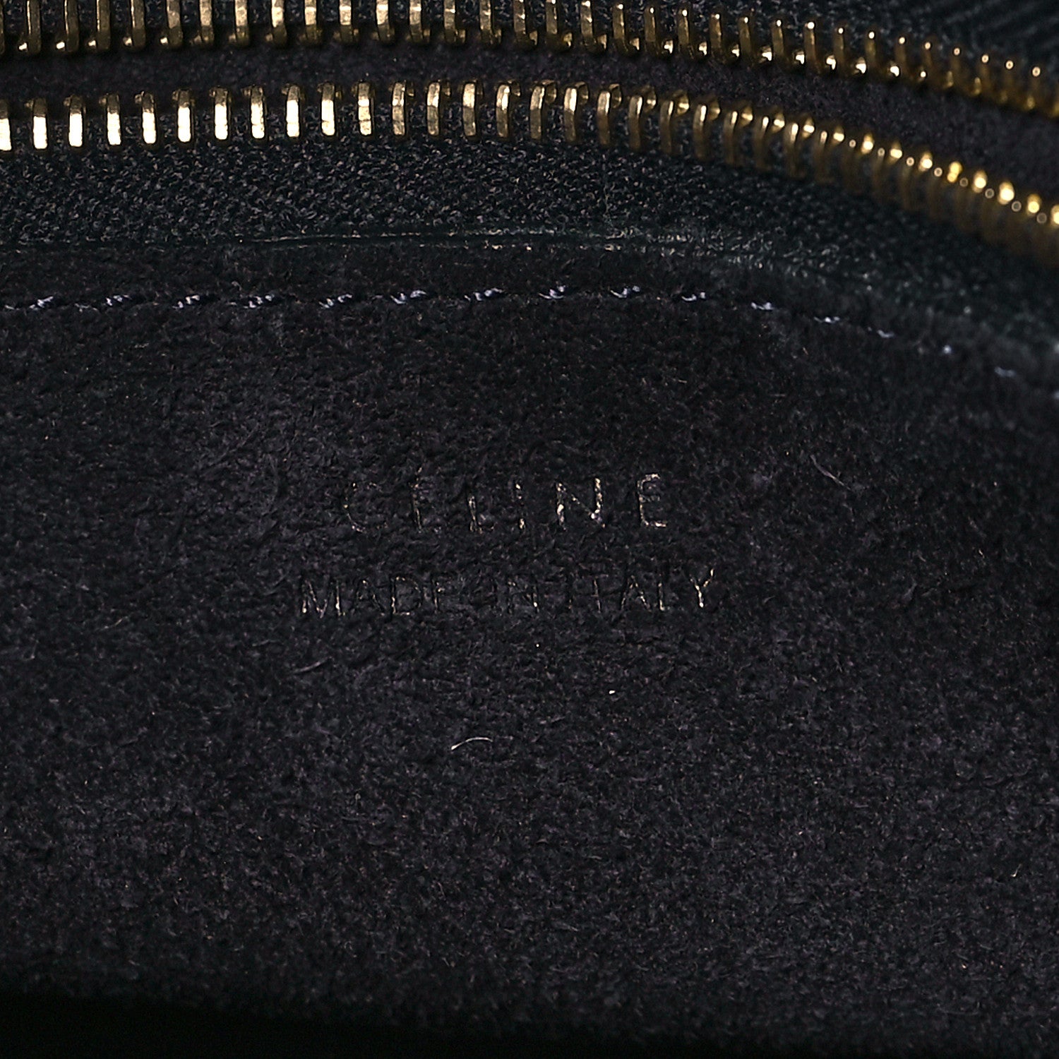 Celine Soft Grained Calfskin Sangle Bucket Bag Navy Blue 5 of 12