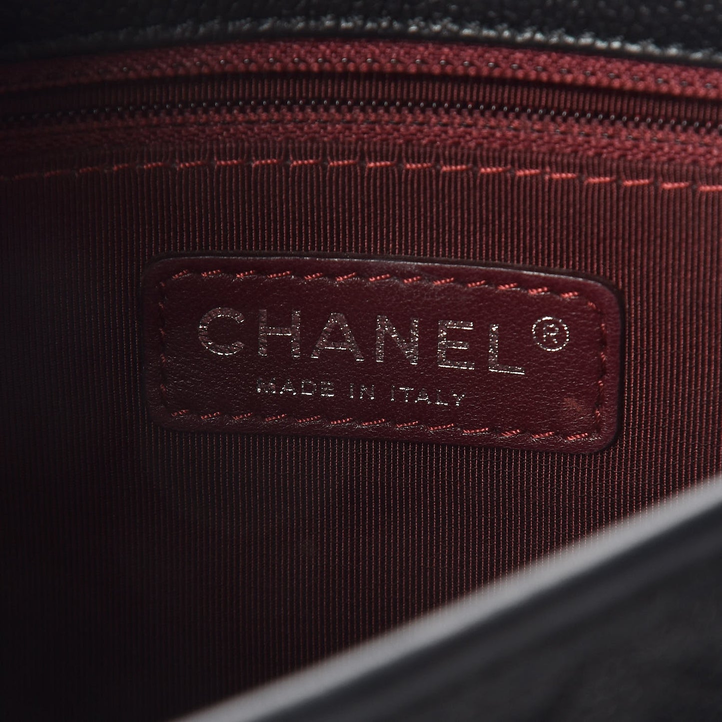 Caviar Quilted Mini French Riviera Flap Black