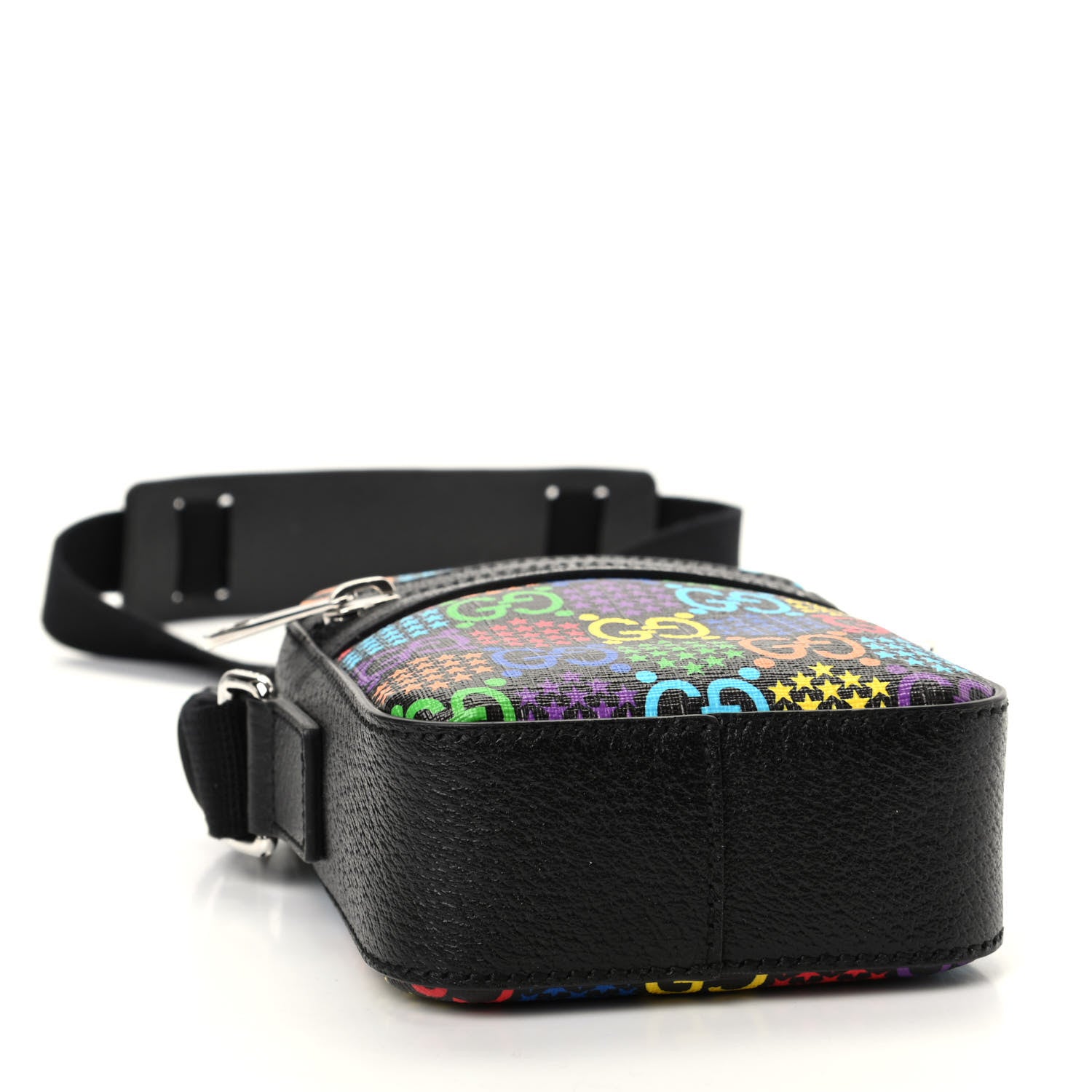 Gucci GG Supreme Monogram Psychedelic Messenger Bag Black 4 of 9