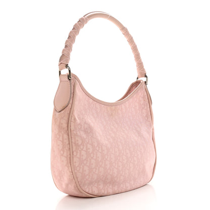 Christian Dior Nylon Monogram Lovely Hobo Rose Clair 3 of 23