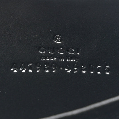 Gucci Guccissima Zip Around Card Case Black 6 of 10