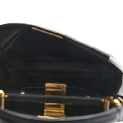 Fendi Nappa Mini Peekaboo Iconic Satchel Black 4 of 10