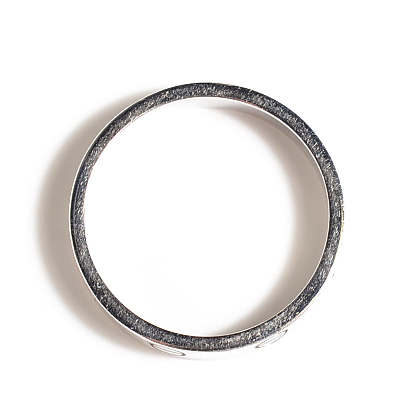 18K White Gold 4mm LOVE Wedding Band Ring 57 8