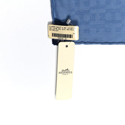 Hermes Cashmere Wool Silk Equip'H Scarf Seychelles 4 of 4