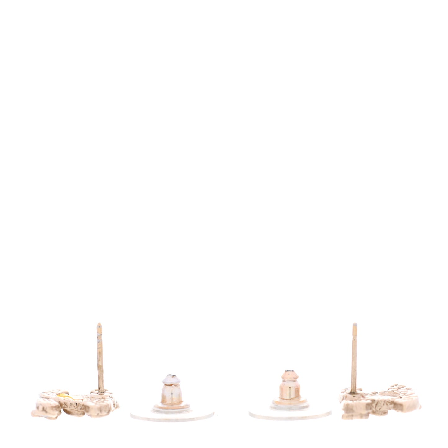 Crystal CC Star Earrings Gold