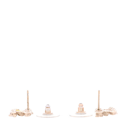 Chanel Crystal CC Star Earrings Gold 3 of 5