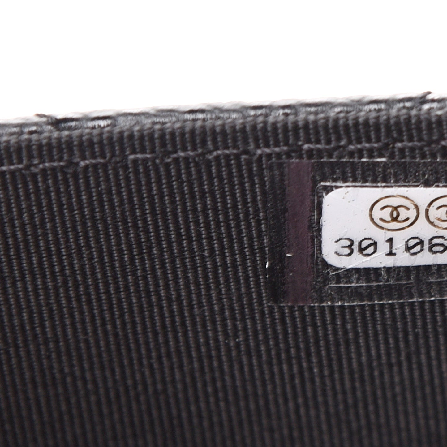 Caviar Quilted Flap Card Holder Wallet Black