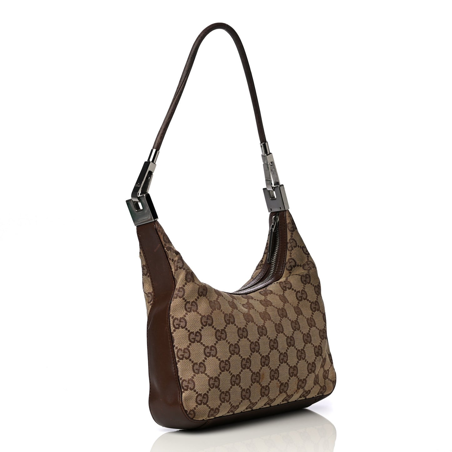 Monogram GG Small Clasp Hobo Brown