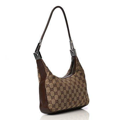 Gucci Monogram GG Small Clasp Hobo Brown 3 of 16