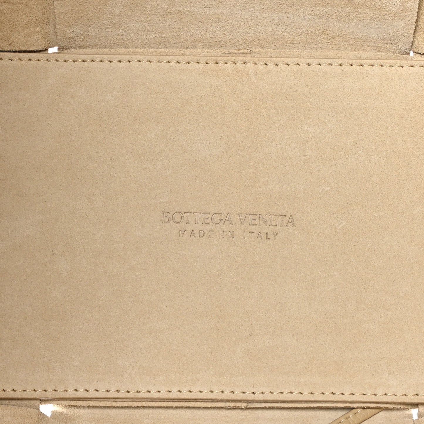 Grained Calfskin Intrecciato Medium Arco Tote Porridge