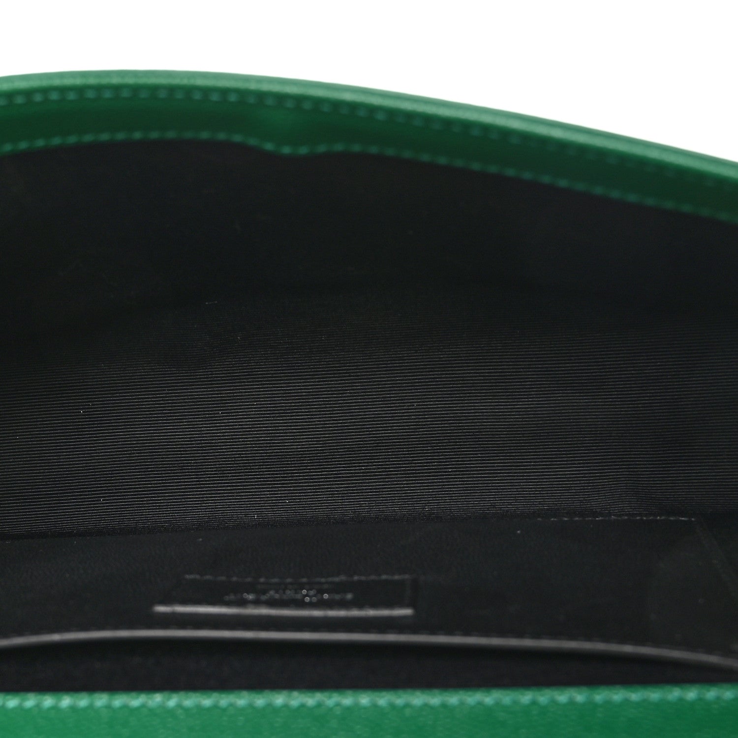 Saint Laurent Grain De Poudre Medium Classic Monogram Kate Satchel Brilliant Grass 5 of 10