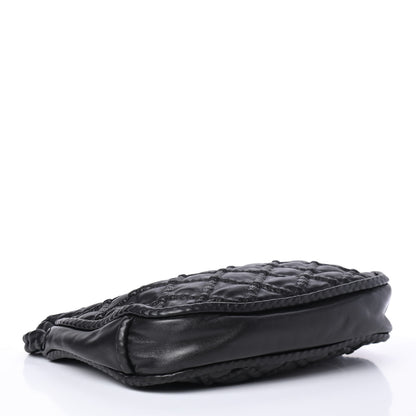 Chanel Quilted Lambskin Hidden Chain Hobo Black 3 of 4
