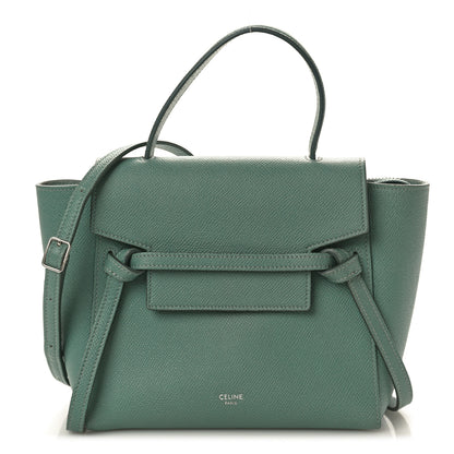Celine Grained Calfskin Nano Belt Bag Celadon 1 of 9