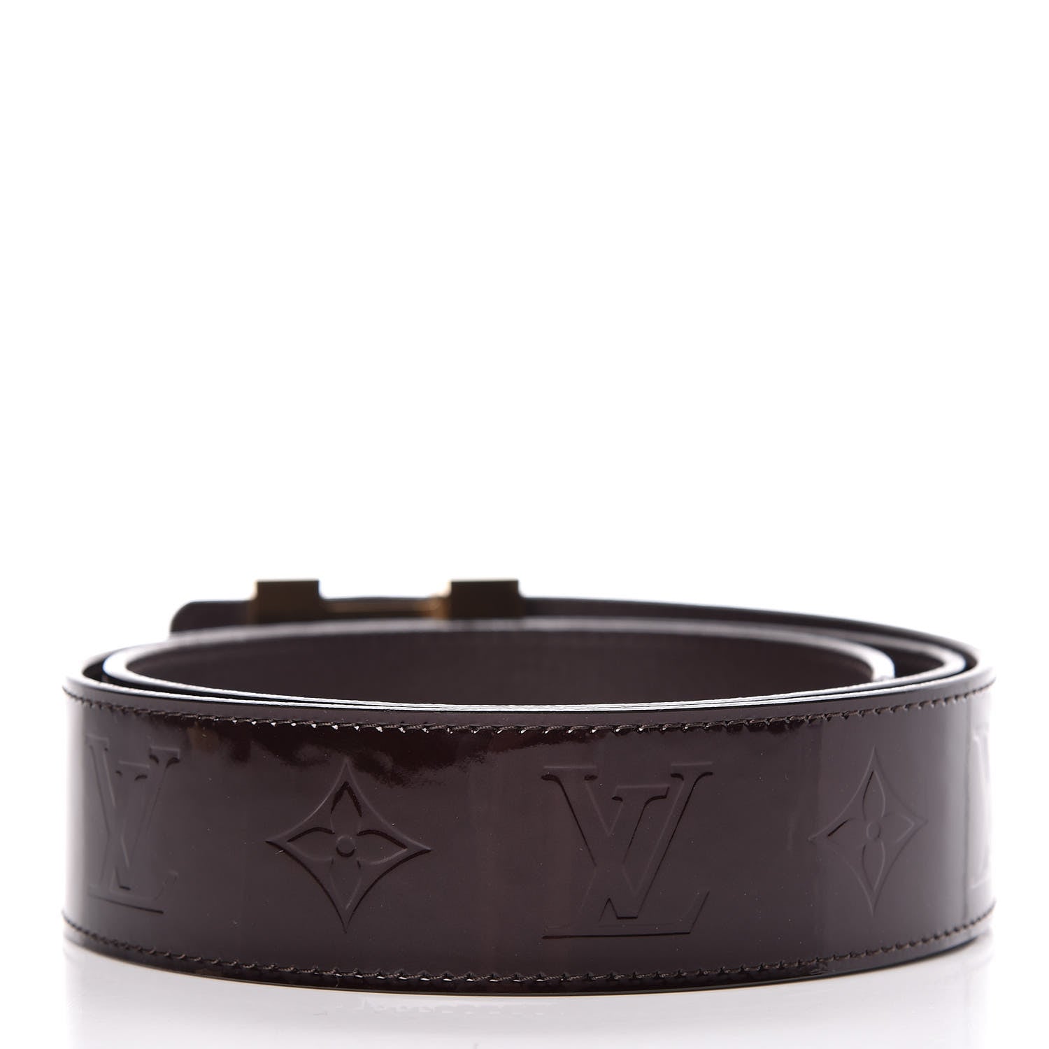 Louis Vuitton Vernis LV Facettes Belt 90 36 Amarante 3 of 10