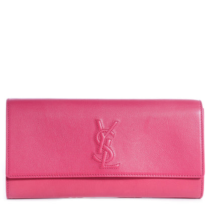 Saint Laurent Goatskin Small Belle de Jour Clutch Fuchsia 1 of 8