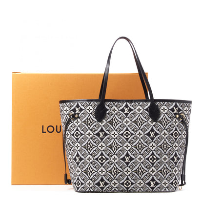 Louis Vuitton Jacquard Since 1854 Neverfull MM Grey 10 of 10