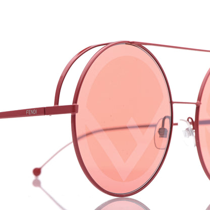 Fendi Round Frame Printed Run Away Sunglasses FF 0285/S Red 7 of 8