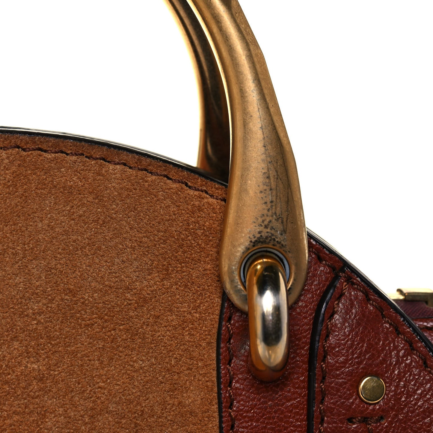 Shiny Goatskin Smooth Calfskin Suede Small Pixie Bag Saffron Red