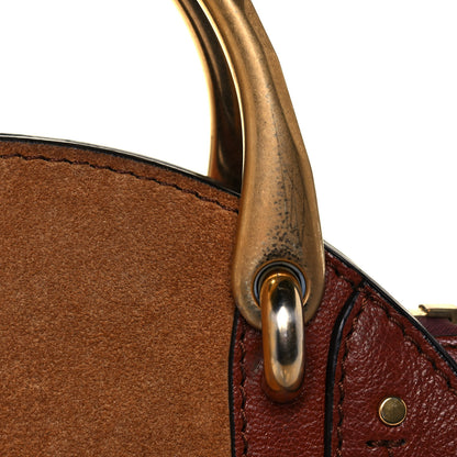 Chloe Shiny Goatskin Smooth Calfskin Suede Small Pixie Bag Saffron Red 14 of 14