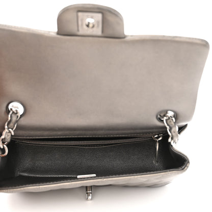 Chanel Metallic Calfskin Quilted Mini Rectangular Flap Ruthenium 5 of 14