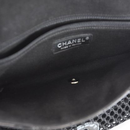 Chanel Patent Net Large La Madrague Tote Black 8 of 11