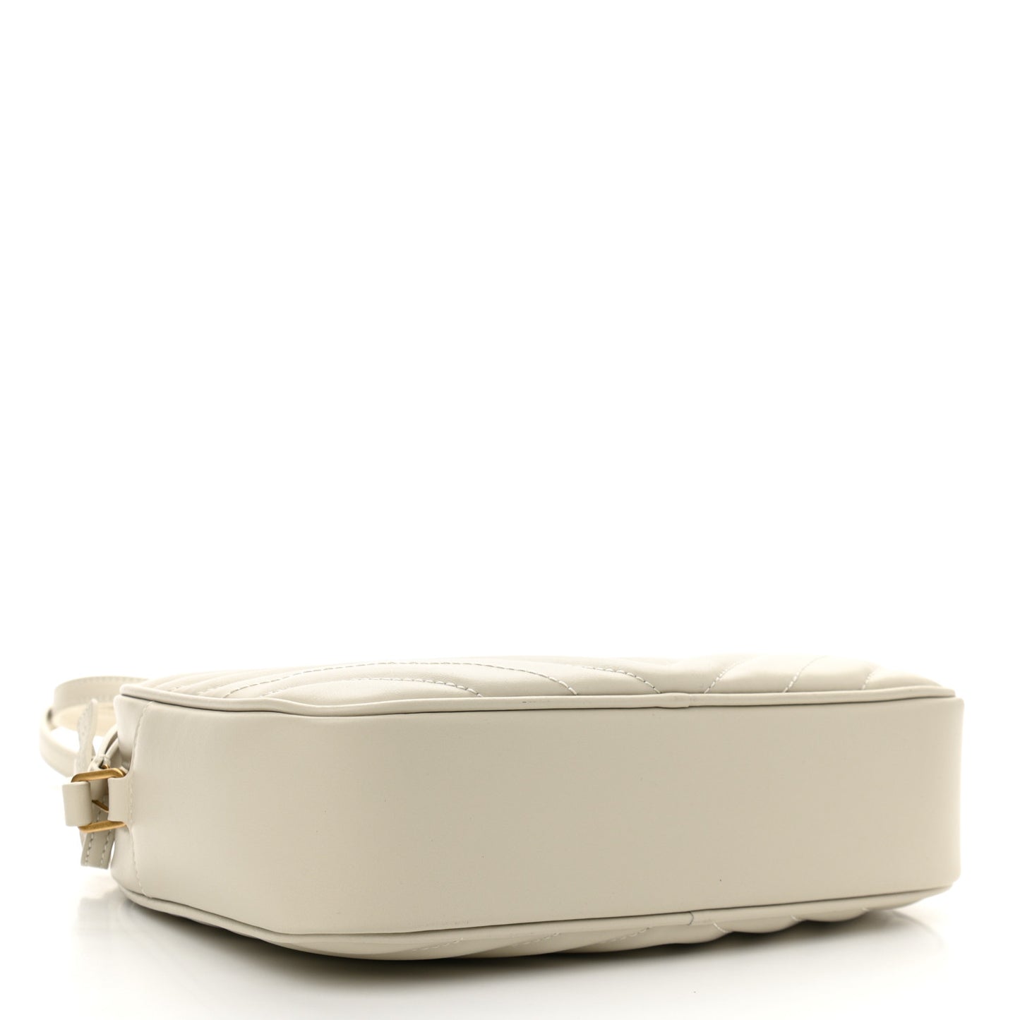 Calfskin Matelasse Monogram Lou Camera Bag Crema Soft