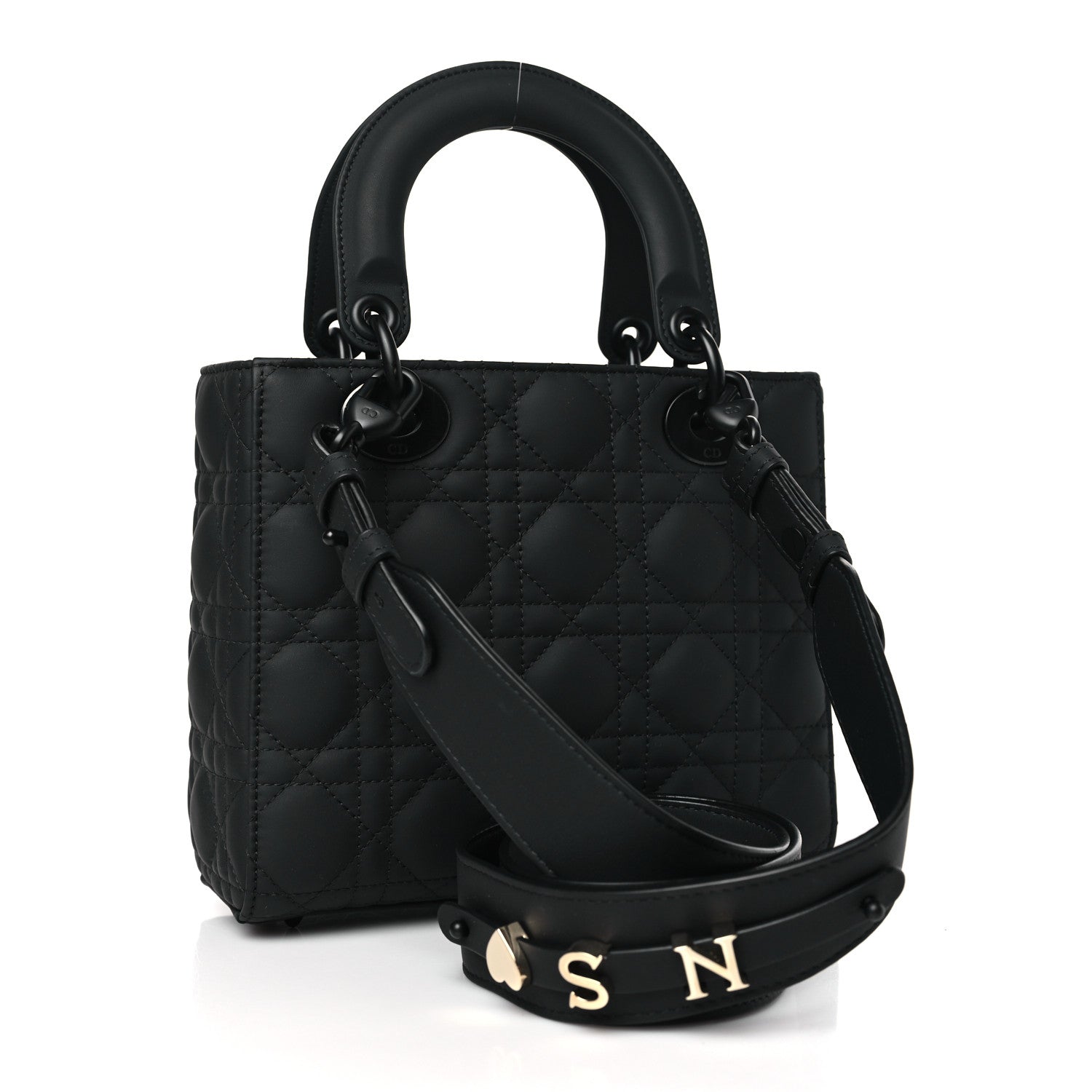 Christian Dior Ultra Matte Calfskin Cannage Small My ABCDior Lady Dior Black 3 of 9