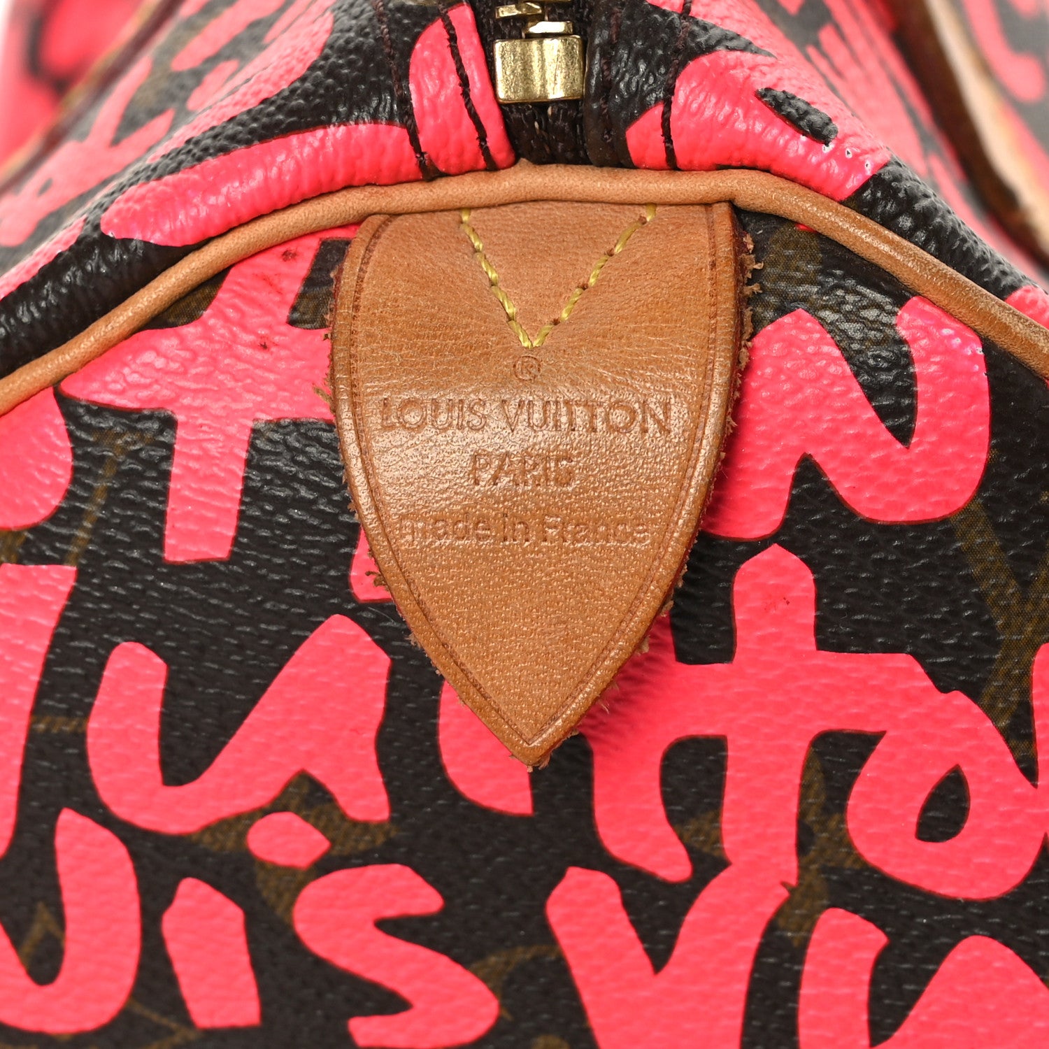 Louis Vuitton Monogram Graffiti Speedy 30 Fuchsia 7 of 11