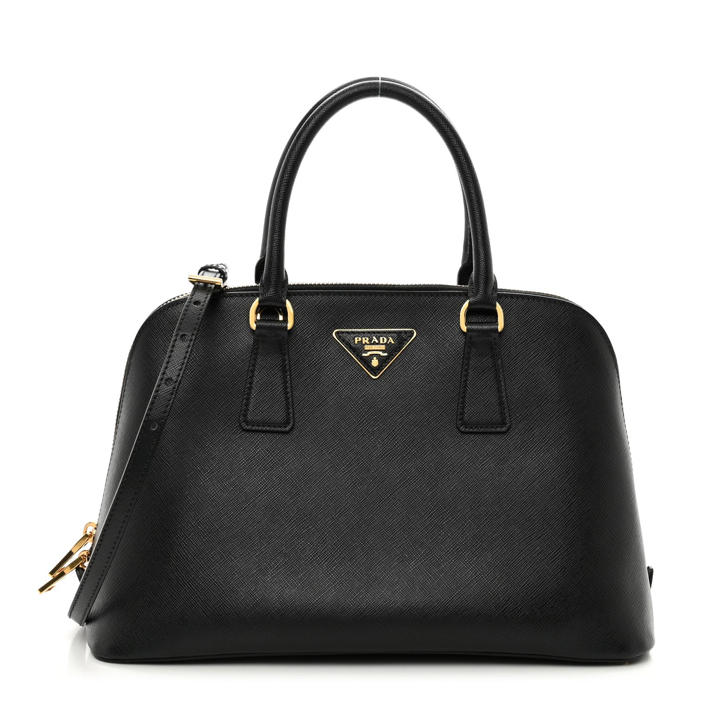 Saffiano Lux Medium Promenade Tote Black
