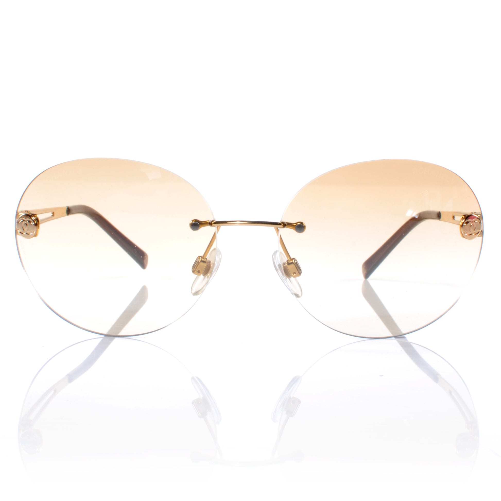 Chanel Frameless CC Round Sunglasses 4158 2 of 7