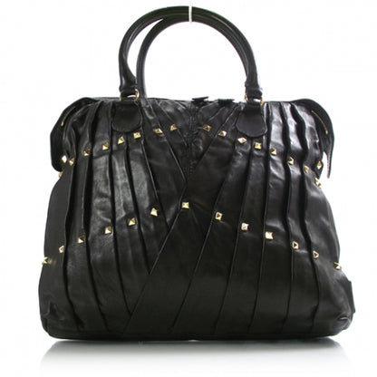 Valentino Garavani Leather Maizeon Studded Tote Black 1 of 10