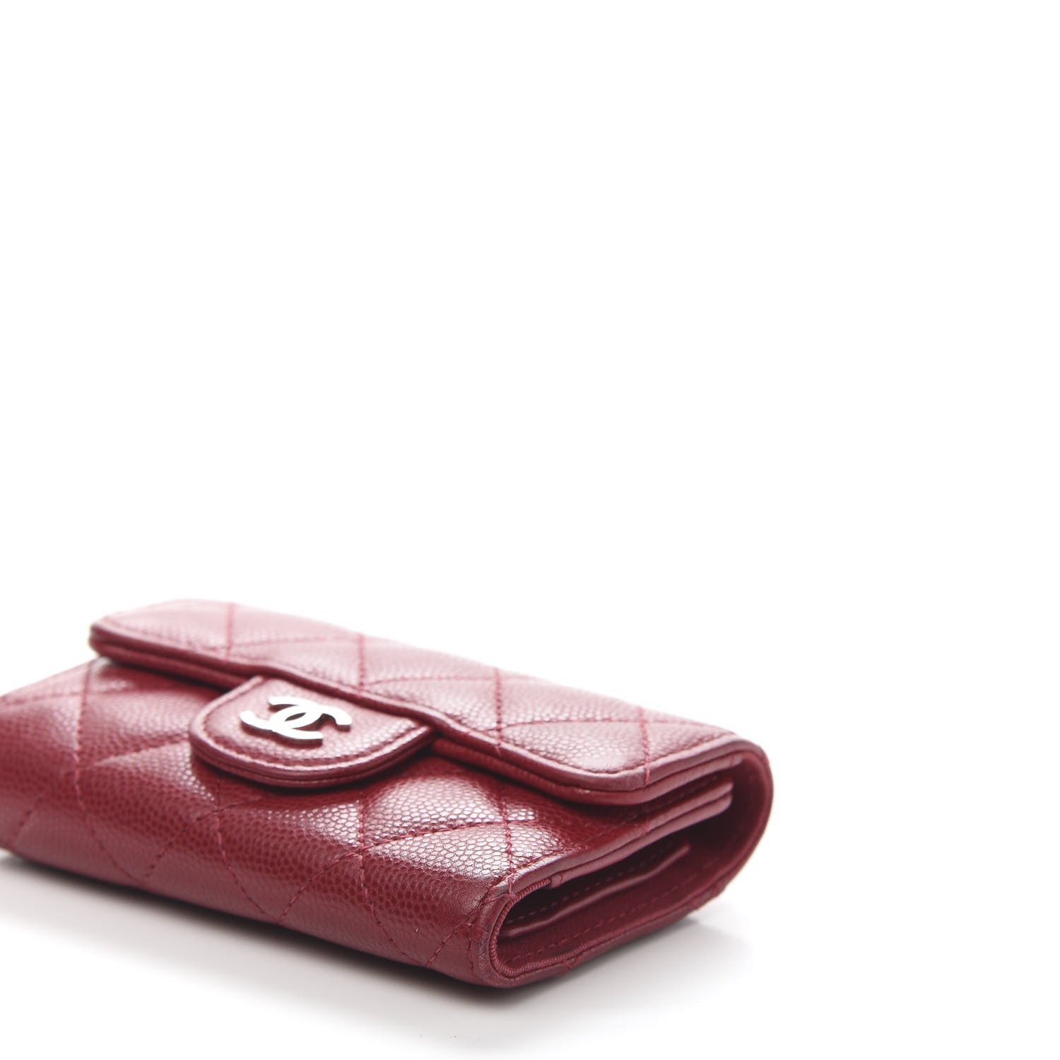 Chanel Caviar Quilted 4 Key Holder Red 13 of 14