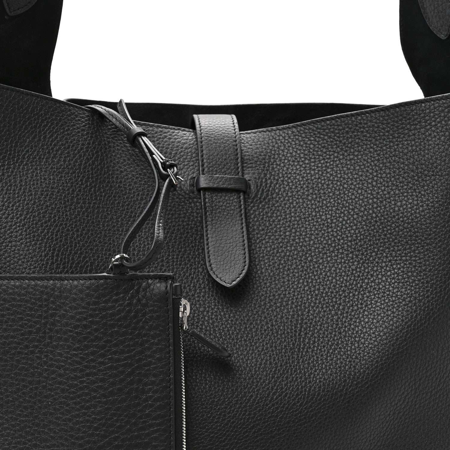 The Row Grained Calfskin Blake Hobo Black 8 of 10