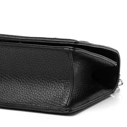 Christian Dior Grained Calfskin Medium Diorama Flap Bag Black 8 of 9
