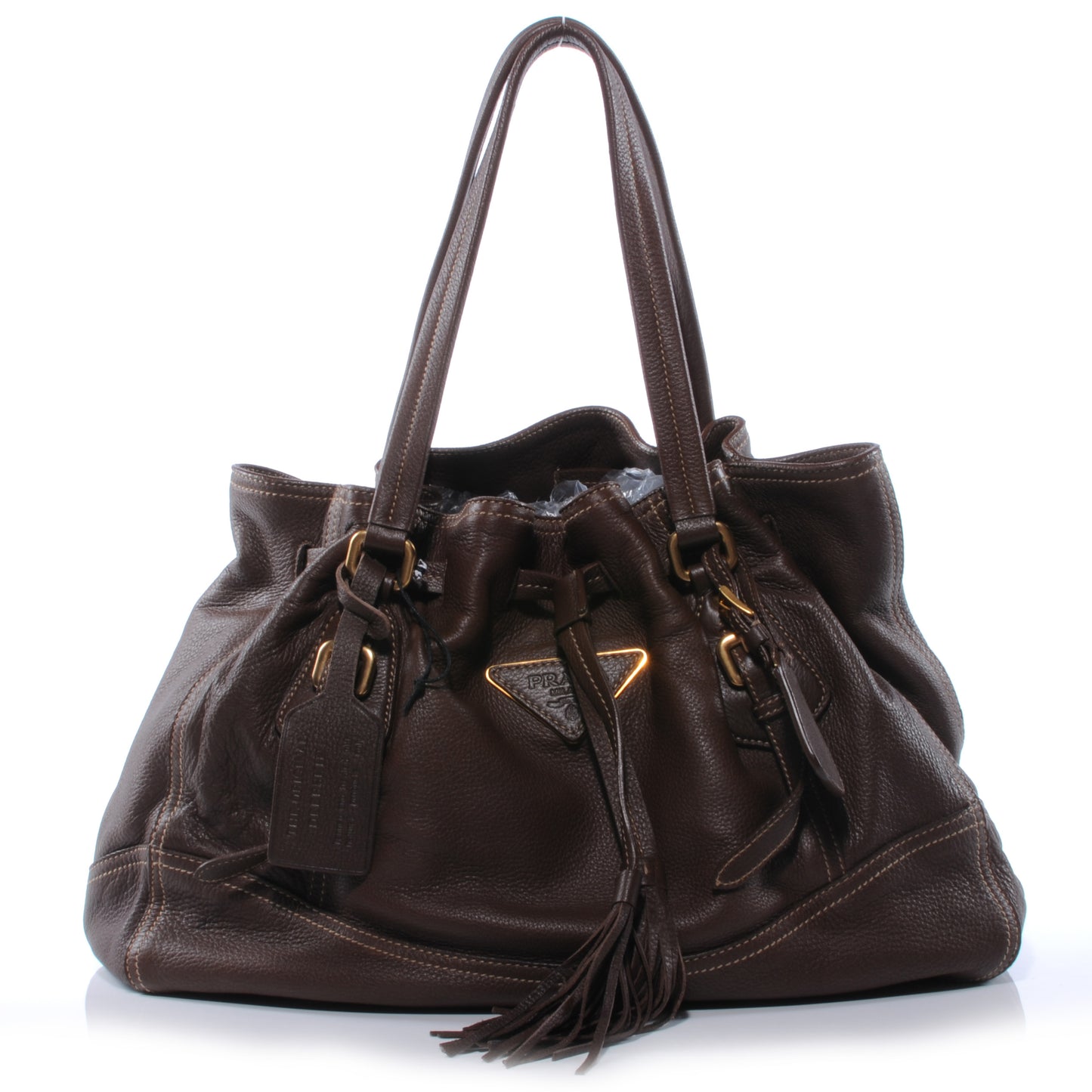 Cervo Antik Drawstring Shopping Bag Bruciato