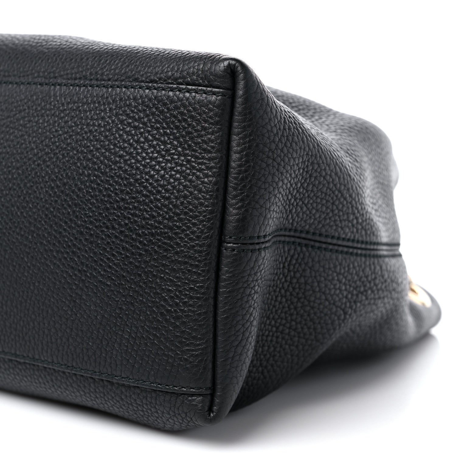 Gucci Pebbled Calfskin Medium Soho Chain Shoulder Bag Black 9 of 10